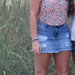 Vanilla Star Denim Mini Skirt